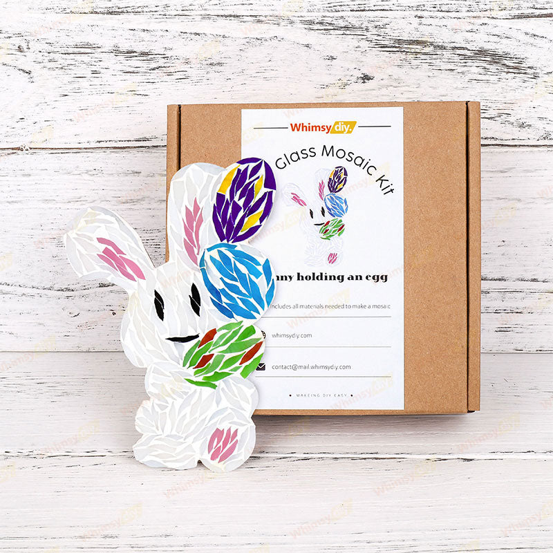 Easter Bunny Egg Glass Mosaic Kit